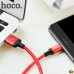 Кабель USB - Type-C HOCO X14 Times speed, 1.0м, круглый, 2.0A, ткань, цвет: красный