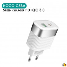 Сетевое зарядное устройство Hoco C58A PD+QC 3.0