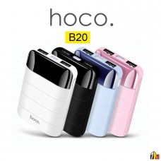 Аккумулятор внешний HOCO B29, Domon, 10000mAh, пластик, силикон, 2 USB выхода, дисплей, 1.0A, цвет: