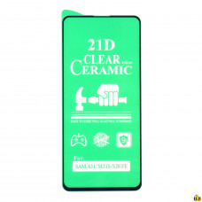 Стекло Ceramic Samsung Galaxy A51/M40s/Vivo X30/V17/V17 Pro противоударное