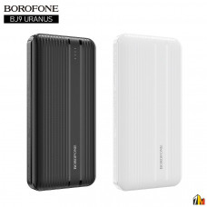 Аккумулятор внешний Borofone BJ9, Uranus, 10000mAh, пластик, дисплей, QC3.0, 2 USB выхода, микро USB