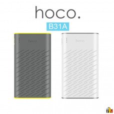 Аккумулятор внешний HOCO B31A, Rege, 30000mAh, пластик, 2 USB выхода, индикатор, 2.1A, цвет: серый (