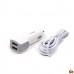 Блок питания автомобильный 2 USB HOCO, Z23, Grand Style, 2400mA, soft touch, кабель микро USB, белый