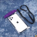 Чехол водонепроницаемый для смартфонов 6,9", арт.009647 (Фиолетовый)