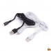 Кабель USB - Apple 8 pin HOCO X13 Easy, 1.0м, круглый, 2.4A, силикон, цвет: белый (1/36/360)