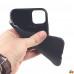 Чехол для iPhone 11 черный силиконовый с защитой камеры