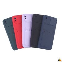 Чехол для Xiaomi Redmi 9A с защитой камеры, арт.012949 (Красный)