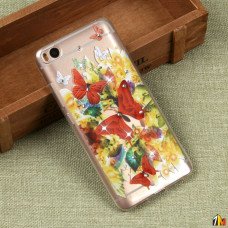 Силиконовый чехол с цветами для Xiaomi Mi5S